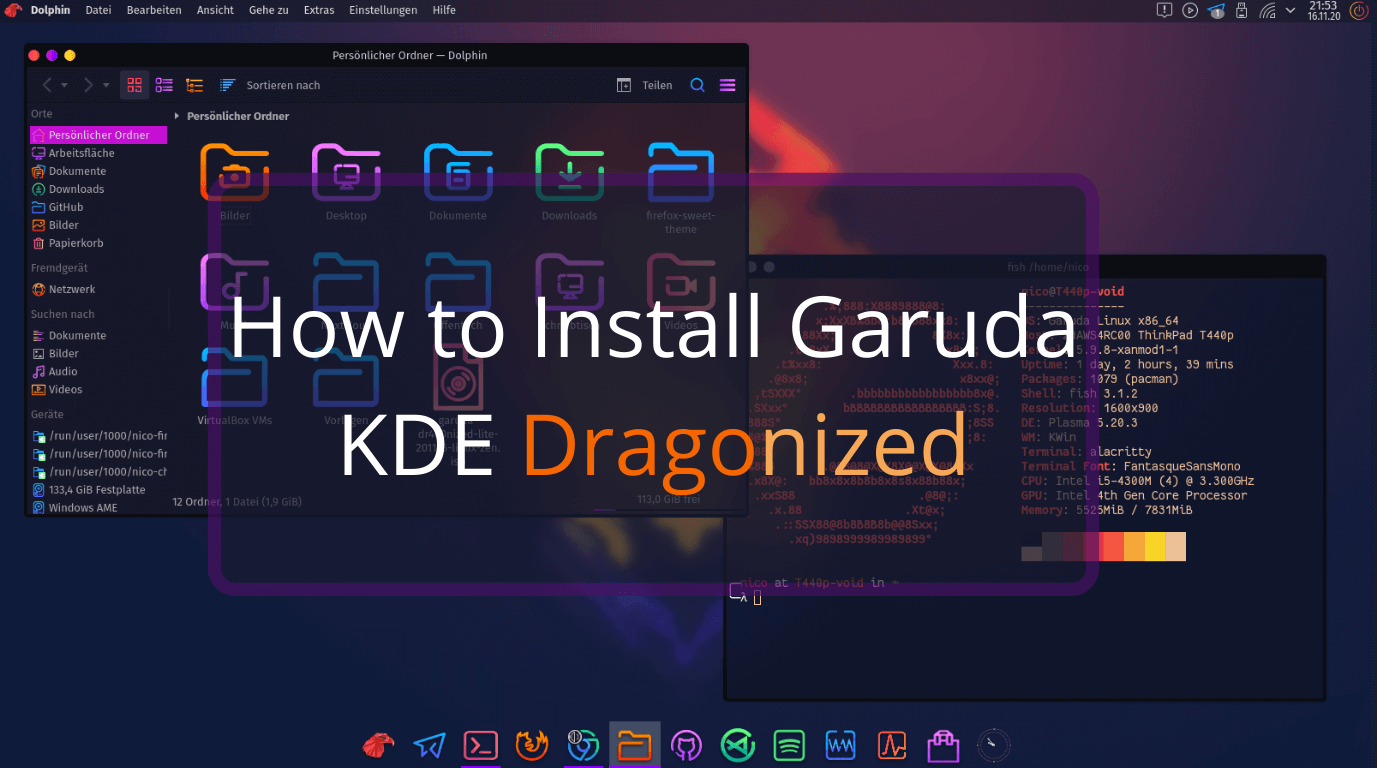 How To Install Garuda KDE Dragonized TREND OCEANS