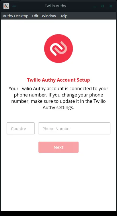 Authy Login Options