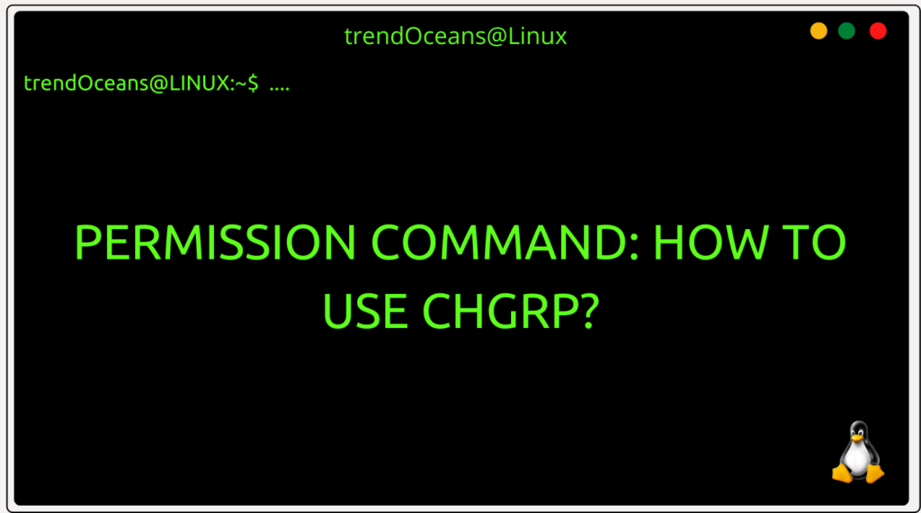 Read more about the article Permission Command: How to use chgrp?