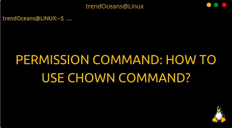 Read more about the article Permission Command: How to use chown command?