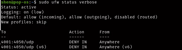 Deny to specific Port range