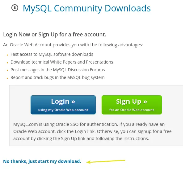 Install MySQL server: mysql installation using official repo downlaoad