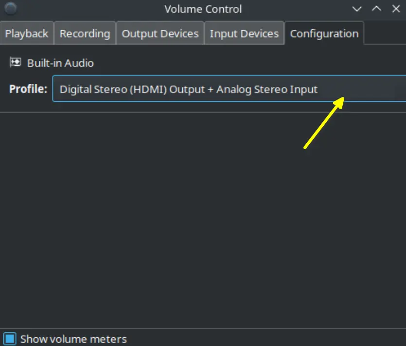 Ubuntu HDMI Sound Output Missing: Select HDMI Option