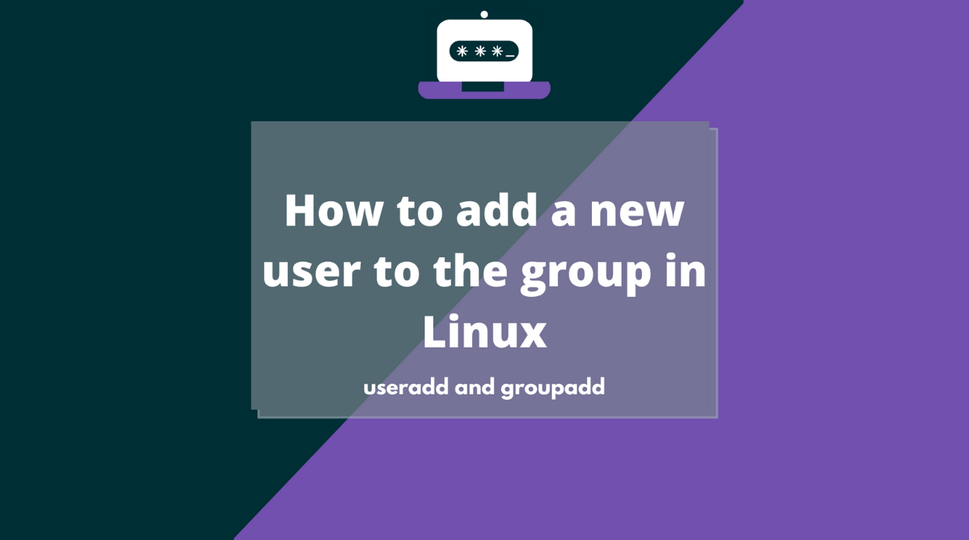 How to add a new user to the group in Linux
