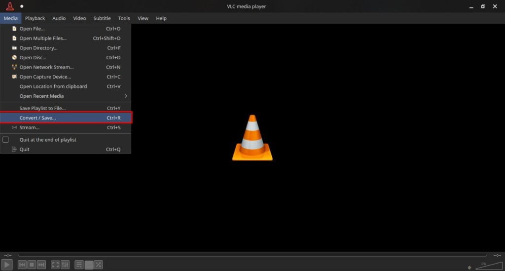 vlc media player convert video to mp3