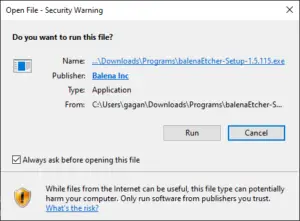 balenaetcher download for windows 10