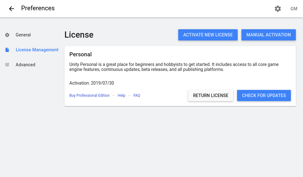 License Activation Details