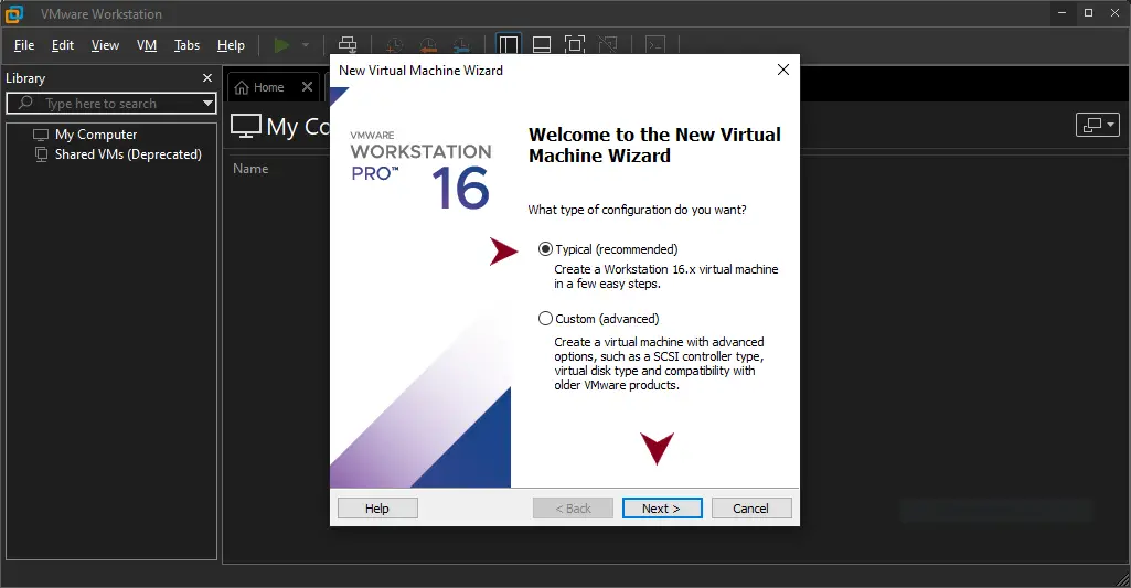 New Virtual Machine Wizard