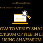 How to Verify SHA256 Checksum of File in Linux using sha256sum