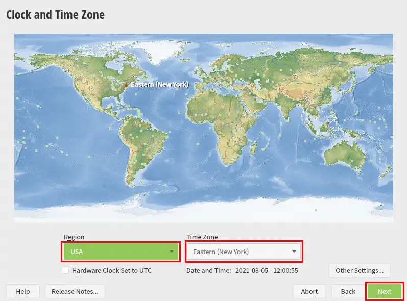 Clock and Time Zone