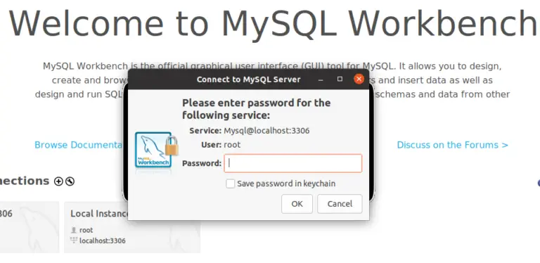 unable to connect to localhost mysql workbench