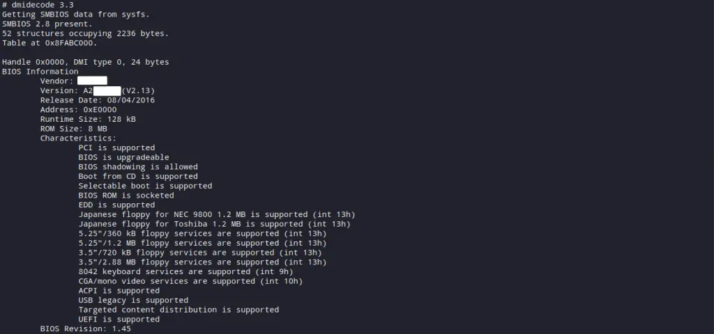 dmidecode