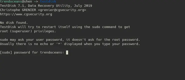 sudo privilege required