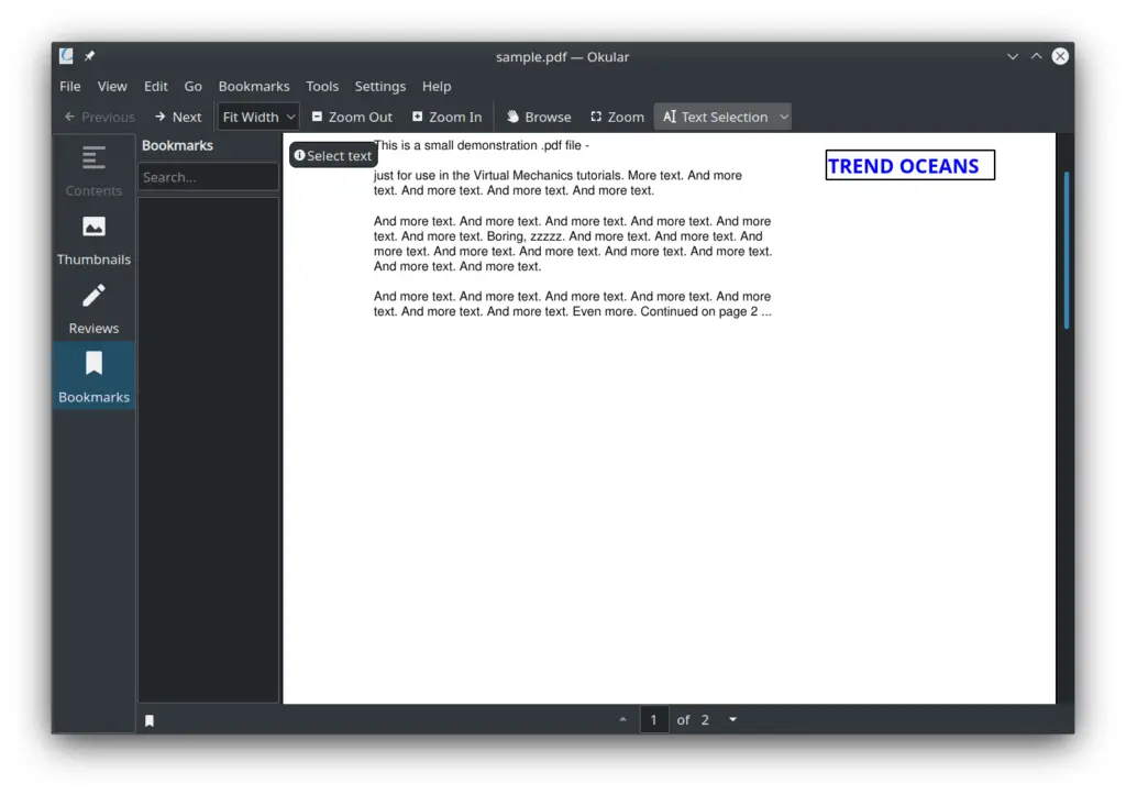 Okular: Full Featured PDF Reader by KDE