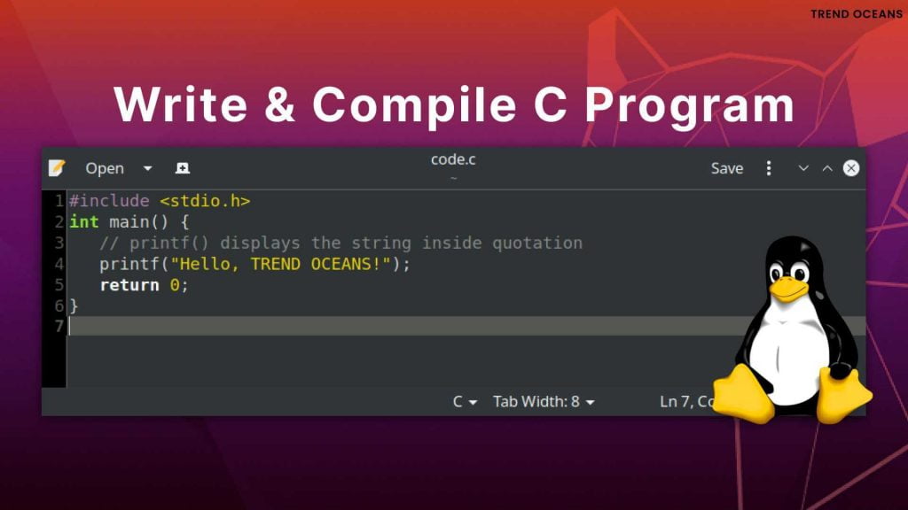 Read more about the article How to Write and Compile a C Program in Linux