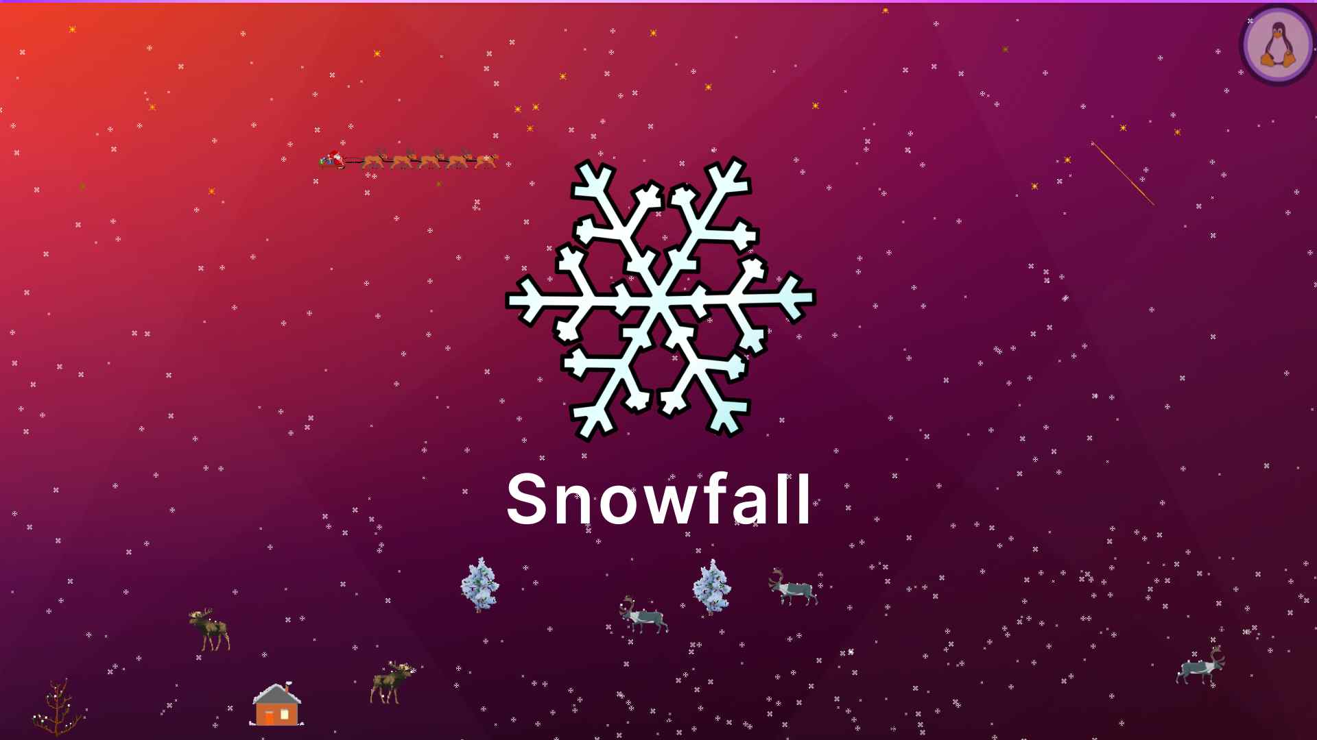 Snowfall on your Linux Desktop this Christmas