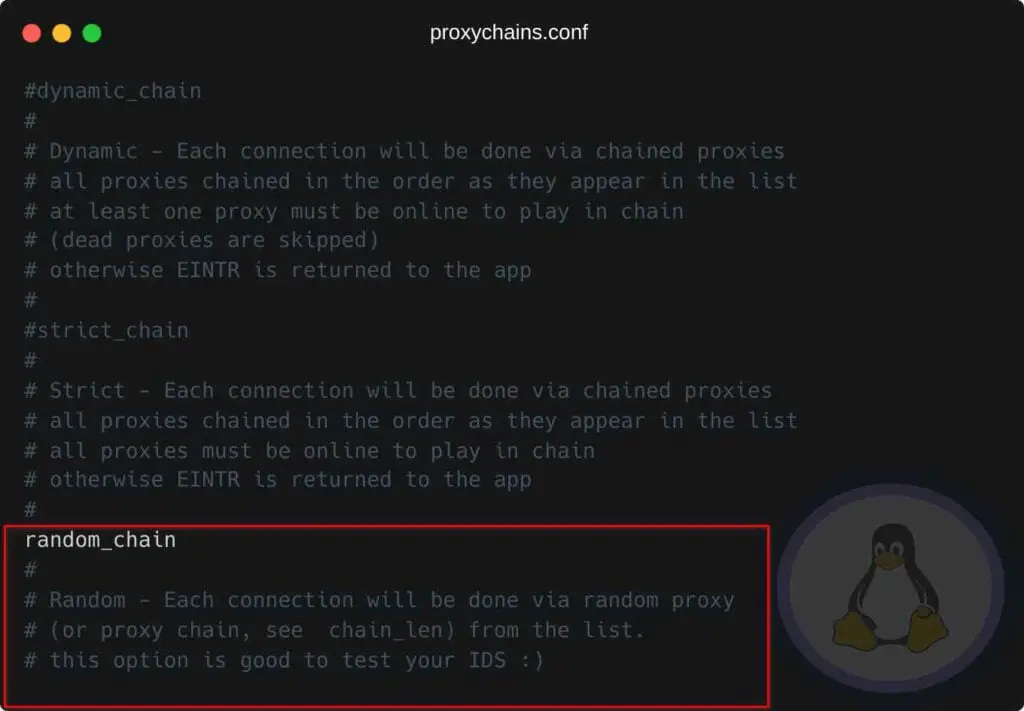 Uncomment proxy chain