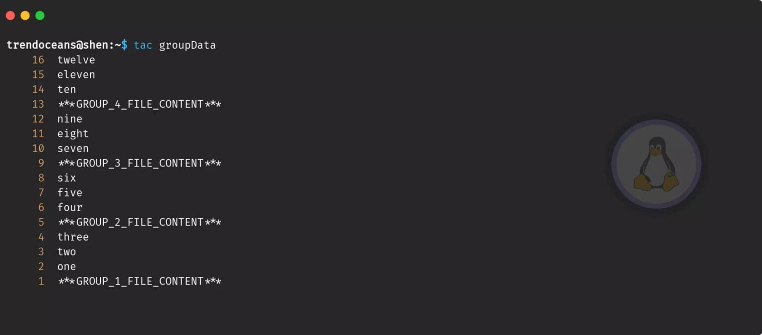 How to use cat and tac command in Linux - TREND OCEANS