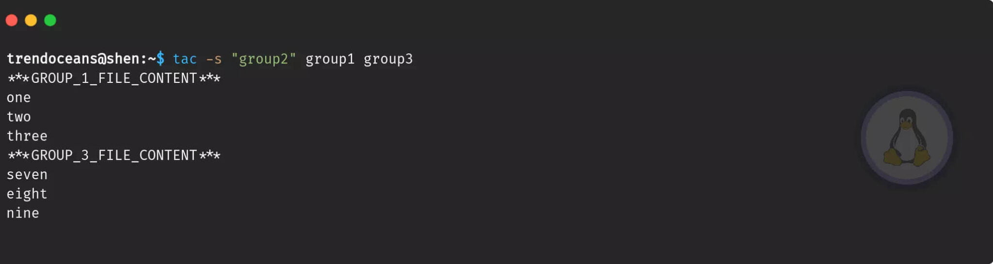 How to use cat and tac command in Linux TREND OCEANS