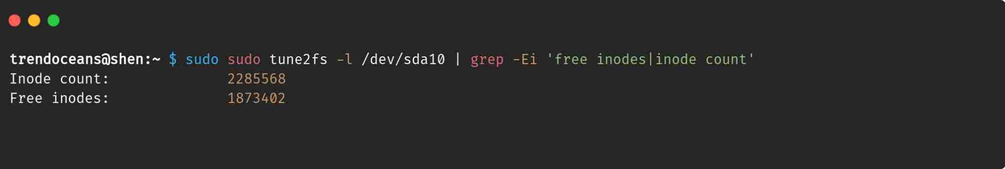 Complete guide on Inode number in Linux with an examples - TREND OCEANS