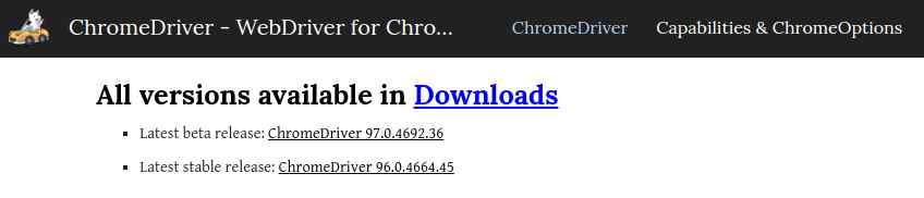 Download Chrome Driver for Linux
