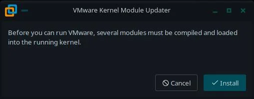 Compile kernel module for VMware