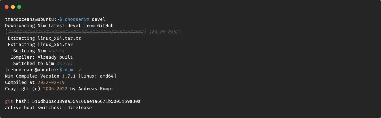 Install Nim Programming Language on Linux - TREND OCEANS