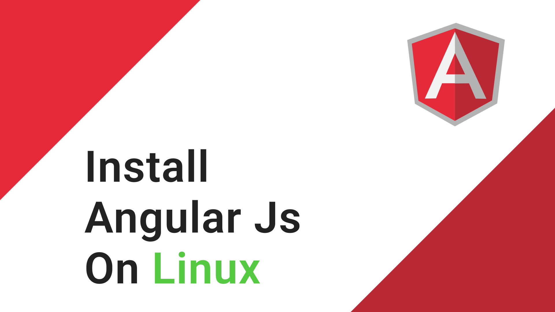 How to Install Angular Js on Linux