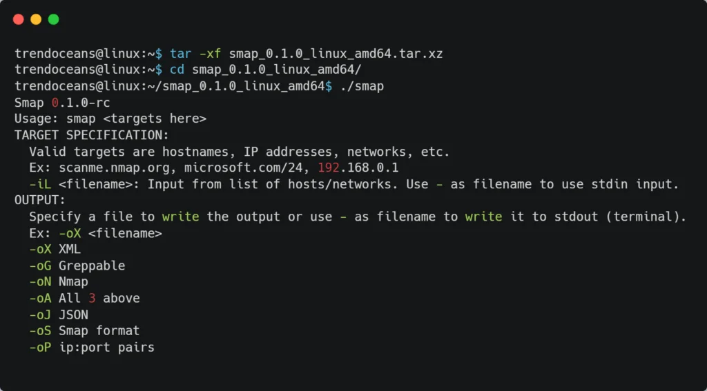 Installing Smap from binary file