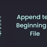 The Quickest Way to Append Text at the Beginning of a File in Linux