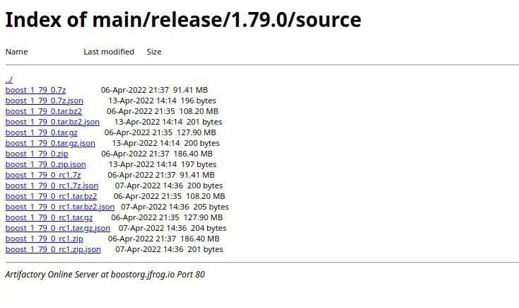 Select compressed Boost 1.79.0