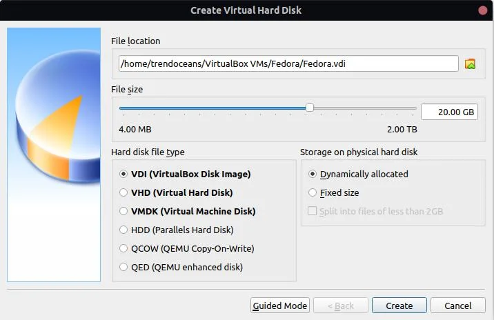 Create Virtual Hardisk