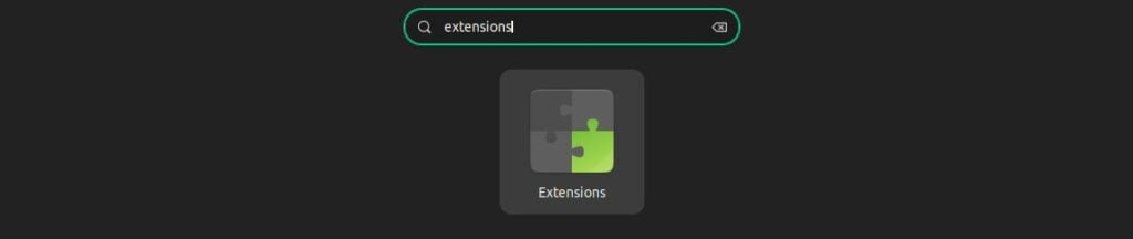 Search Gnome-Extensions