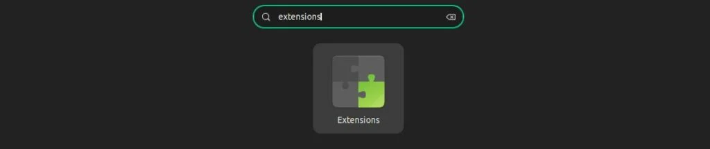 Search Gnome-Extensions