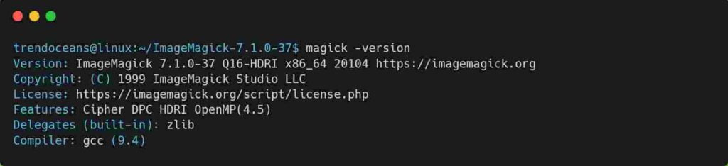 Installing ImageMagick from Source File