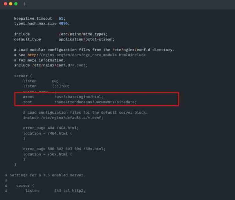 How To Change the Nginx Web Document Location in Linux - TREND OCEANS