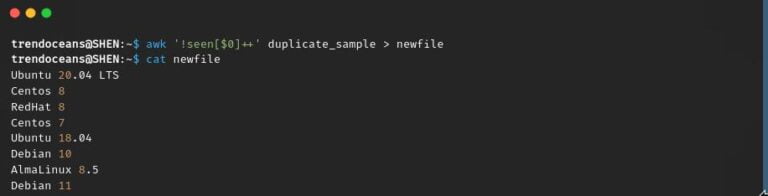 How to remove duplicate lines in a text file - TREND OCEANS