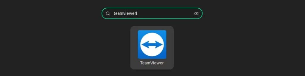 Search Team Viewer on App Manager