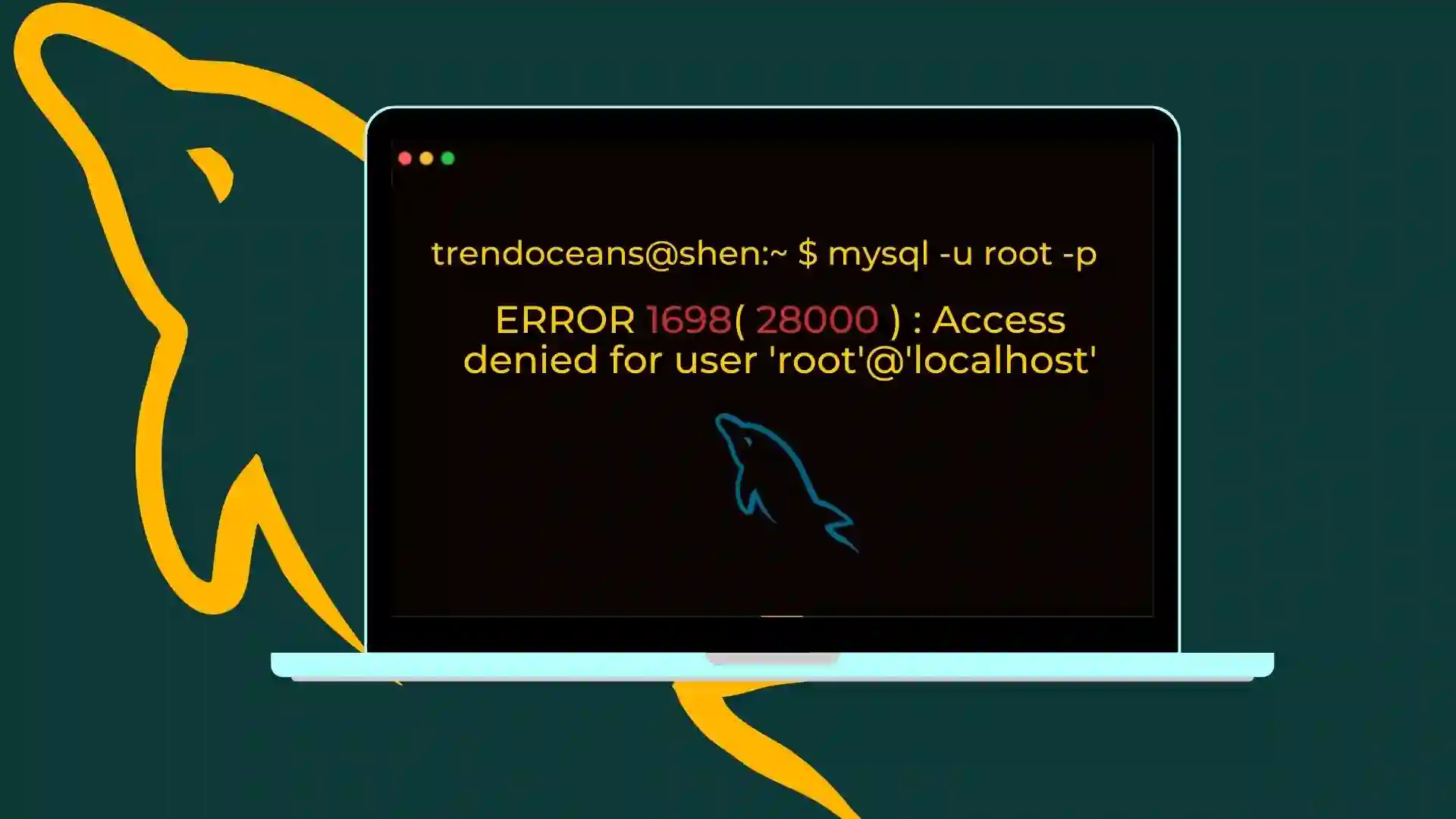 Error resolved: 1698 (28000) Access denied for user ‘root’@’localhost’