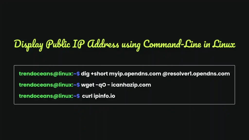 Read more about the article Display Public IP Address using Command-Line in Linux