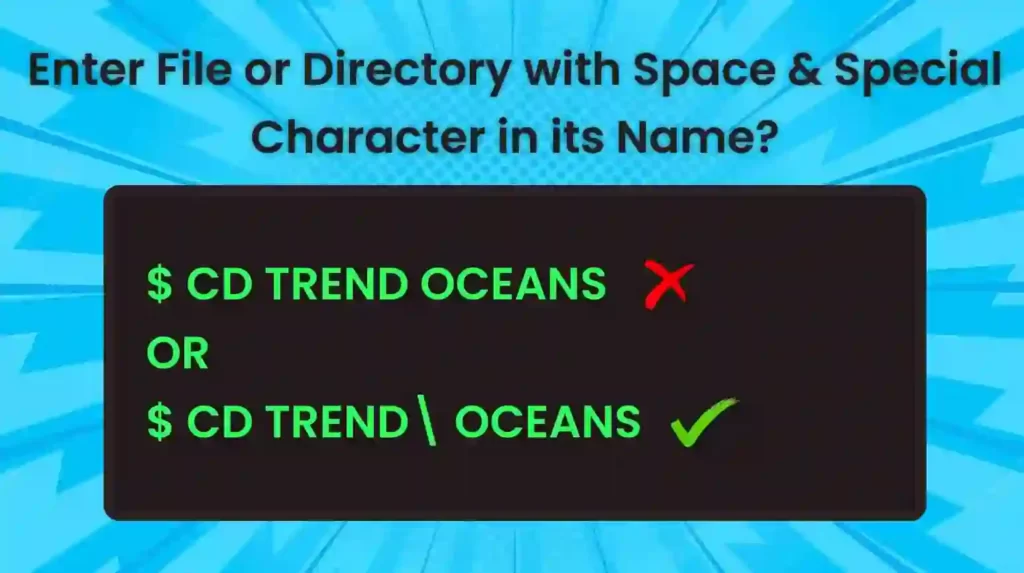 Read more about the article Enter File or Directory with Space & Special Character in its Name?