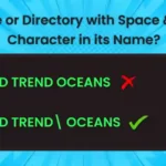 Enter File or Directory with Space & Special Character in its Name?