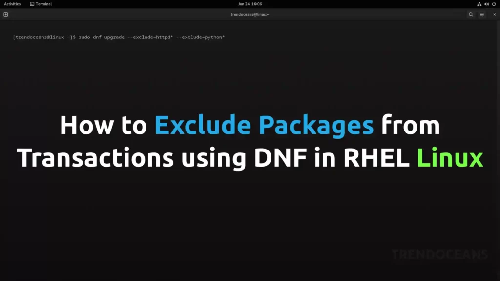 Read more about the article How to Exclude Packages from Transactions using DNF in RHEL Linux
