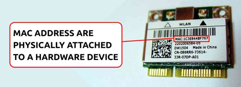 how does a mac address assignment to a network card takes place