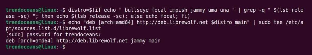 Adding LibreWolf repositories in Debian/Ubuntu