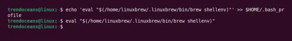 Adding brew commands to the PATH