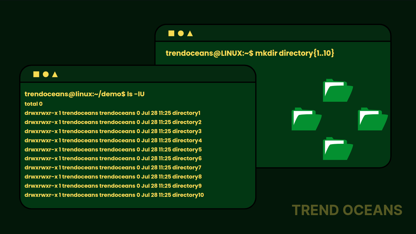 How to Create Multiple Files and Directories at Once in a Linux Terminal - TREND OCEANS