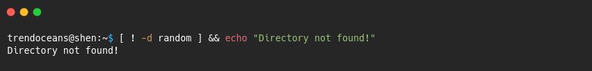 Directory not find