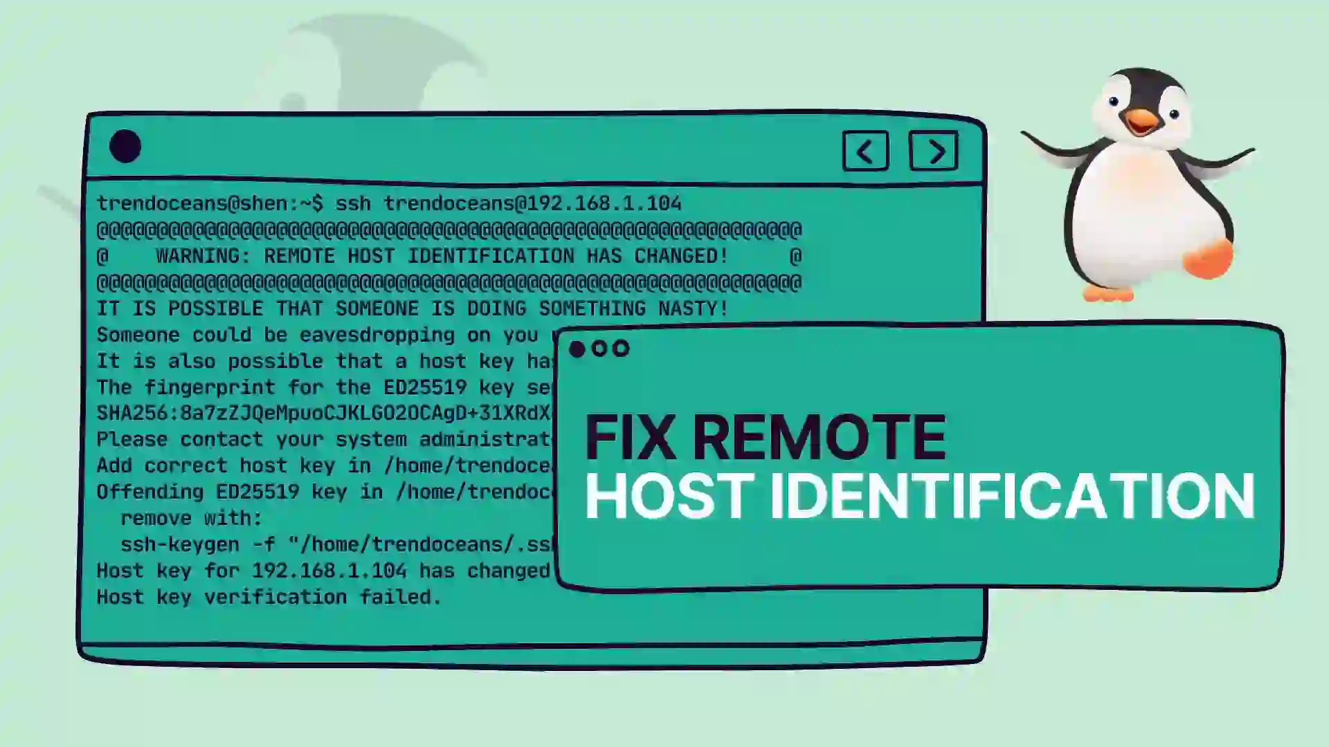 How To Fix Remote Host Identification Has Changed While Ssh - Trend Oceans