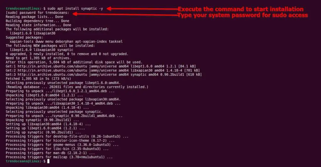 Install Synaptic Package Manager in Linux